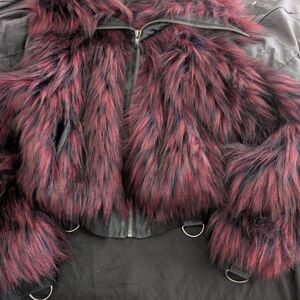 Current Mood FakeAsF*ck Faux-Fur Jacket W/ Pockets & Links For A Versatile Look